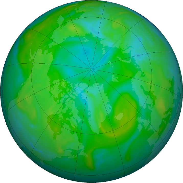 Arctic ozone map for 17 July 2020